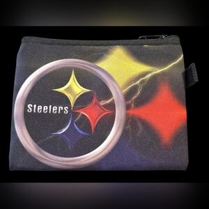 Philadelphia Steelers Zip Pouch | Small Wallet Bag Charm (5.5" x 4")
